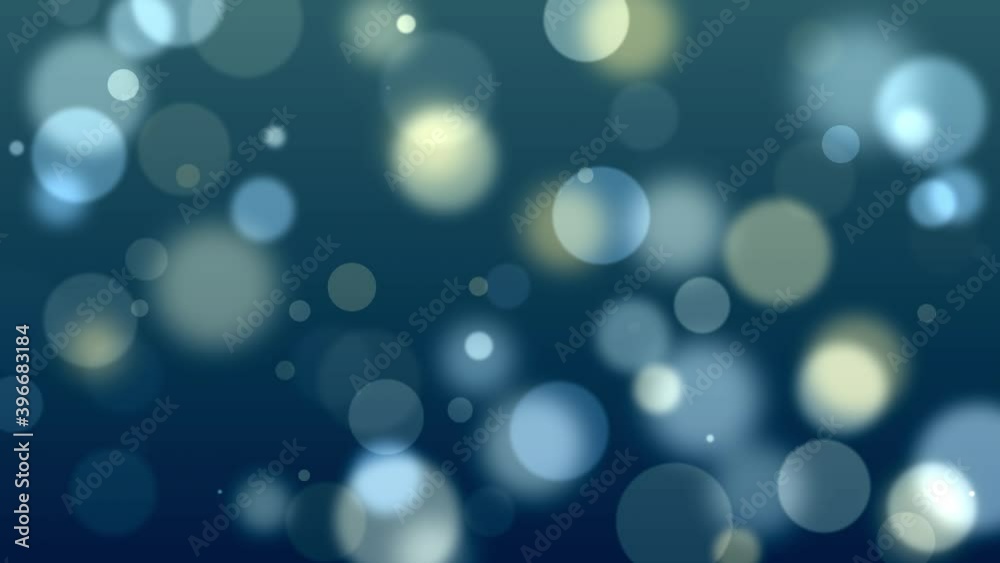 Wall mural festive bokeh bouncing blurred light balls colourful particle abstract background