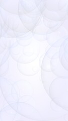 Abstract white background. Backdrop with light transparent bubbles. Vertical orientation. 3D illustration