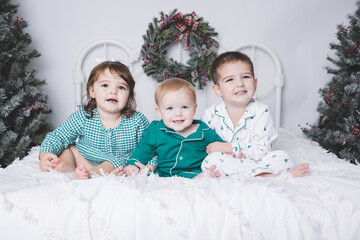 Christmas Pajamas with Children