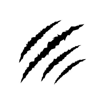 recommend clip art: Claws scratches of animal. vector icon Illustration. monster tear Claws scratches
