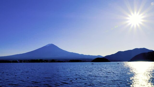 富士河口湖の風景