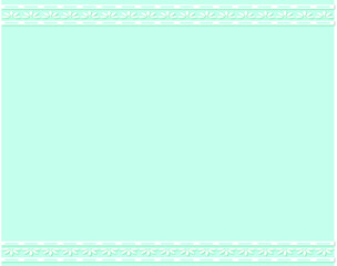 White Flower Frame over Soft Green Background - Card - Invitation - Bussiness Card