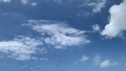 white cloud on blue sky background ep48