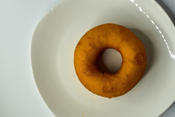 donut on plate