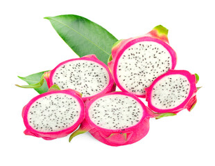 Dragon fruit isolated on white background