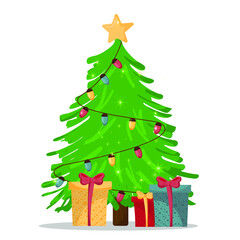 Festive lush universal tree
