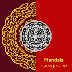 mandala pattern Decoration in oriental, Indian style. vector illustration