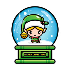 merry christmas snow white elf christmas 