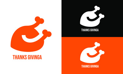 thanksgiving icon flat design 
