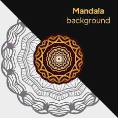 Decorative mandala. Mandala for print, poster, cover, brochure, flyer, banner. Vector illustration