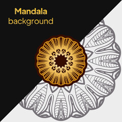 Luxury mandala background design. Luxury floral weave pattern. Vector illustration. Outline flower mandala. decorative ornament. floral design element.