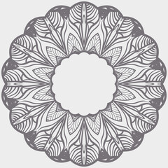 Ornamental round floral patterns. Rosette ornaments. Vector illustration for design