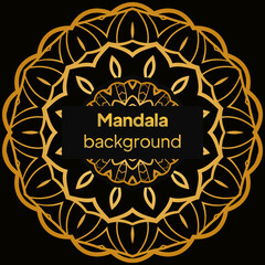 Mandala design.background for meditation poster. Unusual flower shape. vector.