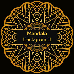 Ornamental mandala template for decoration, wedding cards, invitation cards, cover, banner. vector illustration