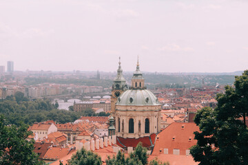 Fototapeta na wymiar CZECH REPUBLIC, PRAGUE: JUNE 13 2015: view of the city