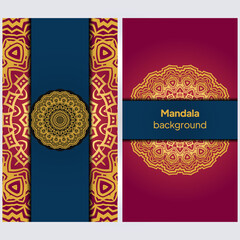 mandala background for book cover, wedding invitation, or other project. vector illustration