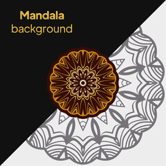 Luxury mandala background design. Vector illustration