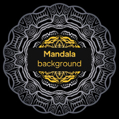 Ethnic Mandala ornament. Colorful ornamental ethnic banner . Vector illustration