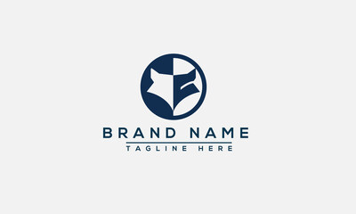 Fox Logo Design Template Vector Graphic Branding Element.
