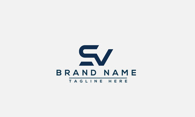 SV Logo Design Template Vector Graphic Branding Element.