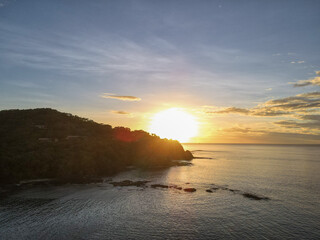 Tropical Costa Rica Sunset over the ocean at the Peninsula Papagayo Four Seasons Resort