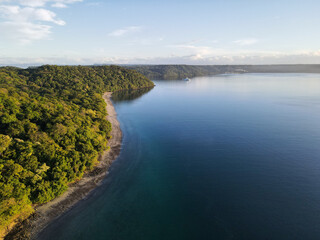 Aerial View of the Peninsula Pagayo with the Four Seasons and Exclusive Resorts in Costa Rica