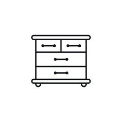 Dresser icon design. vector illustration