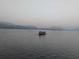 boat on the lake