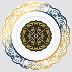 luxury ornamental mandala design background. Vector illustration