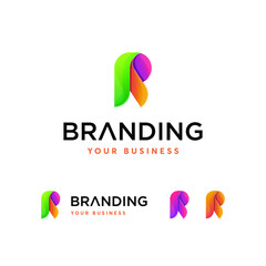 R letter Logo Design Vector