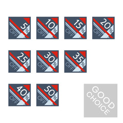 Set of discount labels. Universal abstract design for web, print, etc.