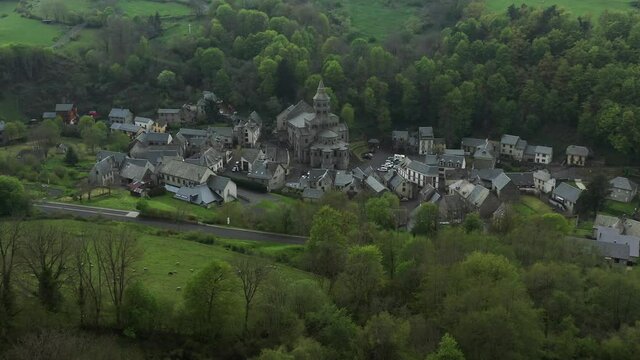 Gorgeous village and church nestled in a little French hamlet, Orcival.
