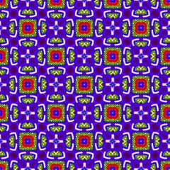 colorful symmetrical repeating patterns for textiles, ceramic tiles, wallpapers and designs.