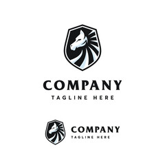 Horse logo design vector