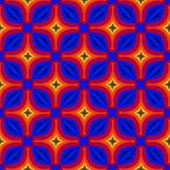 colorful symmetrical repeating patterns for textiles, ceramic tiles, wallpapers and designs.