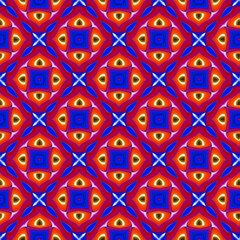 colorful symmetrical repeating patterns for textiles, ceramic tiles, wallpapers and designs.