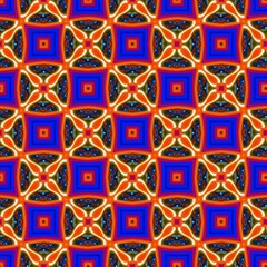 colorful symmetrical repeating patterns for textiles, ceramic tiles, wallpapers and designs.
