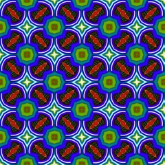 colorful symmetrical repeating patterns for textiles, ceramic tiles, wallpapers and designs.