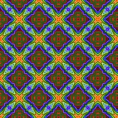 colorful symmetrical repeating patterns for textiles, ceramic tiles, wallpapers and designs.