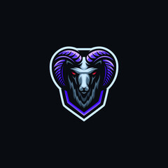 Goat logo design vector