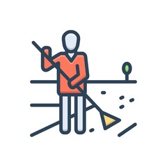 Color illustration icon for responsibility