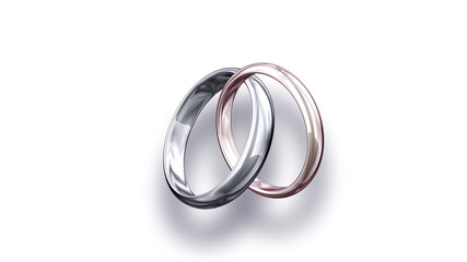 Wedding Rings Engage Ring for Marriage 3D illustration background