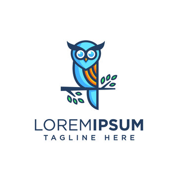 Owl Logo Design Vector