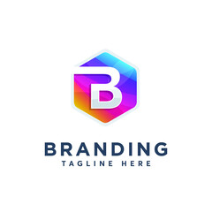 B Letter Logo Design Vector