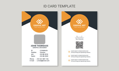 Corporate Id Card template