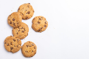 cookies on a white background
