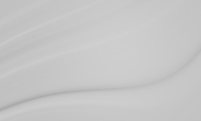 Naklejka premium 3D abstract white curved background