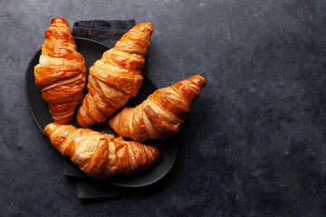 Fresh croissants for breakfast