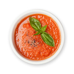 Cold gazpacho soup
