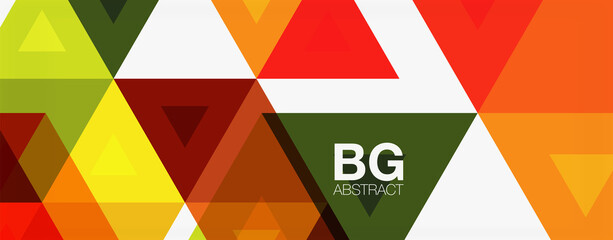 Mosaic triangle pattern abstract background for cover, banner, flyer and poster and other template